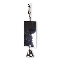 VADIGRAN Mirror Metal + Bell žaislas paukščiams 9x36cm