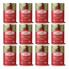 CARNILOVE Dog Can Duck and Pheasant 12x400g Mėsos paštetas su antis ir fazanu suaugusiems šunims