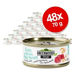Greenwoods Delight tuno filė su krevetėmis, drėgnas maistas katėms — 4 nuotrauka