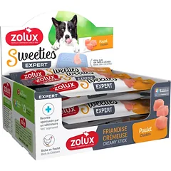 ZOLUX SWEETIES kreminis skanėstas šunims su vištiena 14 g