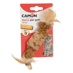 Camon žaislas katėms su plunksnomis, varpeliu ir katžole, 20 cm