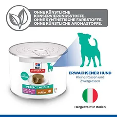 Hill's Science Plan Perfect Weight Adult Small & Mini Mousse drėgnas maistas šunims — 4 nuotrauka