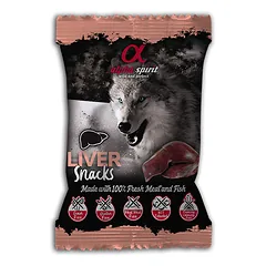 Alpha Spirit skanėstai šunims su kepenėlėmis, 50 g