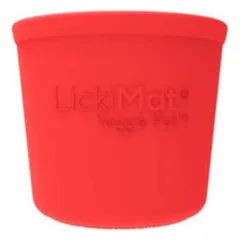 Laižymo puodelis LickiMat Dog Yoggie Pot, raudonas
