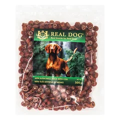Mini suši antiena su menke REAL DOG Snacks 500g