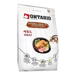 Sausas kačių ėdalas - Ontario sterilizuotoms katėms 7+, 2 kg