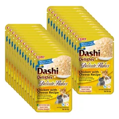 INABA Dashi Delights Delikatesinių dribsnių vištienos su sūriu receptas 24x40g