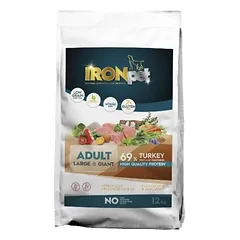 IRONpet TURKEY Large & Giant Adult vieno baltymo pašaras suaugusiems šunims