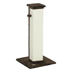 Draskyklė 81 cm su kabančiu kamuoliuku, sizalio stulpu ir pliušu, katėms iki 5 kg, kreminė/ruda