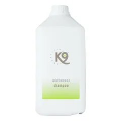 K9 Whiteness šampūnas - alavijų šampūnas šviesios spalvos kailiui šunims, katėms ir augintiniams, koncentratas 1:10 - 2.7L