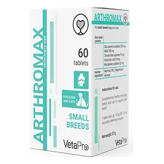 Arthomax Small Breeds Maisto papildas mažų veislių šunų ir kačių sąnarių sveikatingimui N60