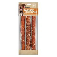 Flamingo Hundesnack R'Hide Stick mit Huhn & mit Kabeljau