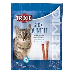 Trixie PREMIO Stick Quintett, salmon-trout, skanėstas katėms 5x5 g