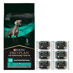 Purina Pro Plan Veterinary Diets Gastrointestinal 12kg + PURINA Veterinary 6x195g