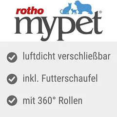 Rotho MyPet Archie pašaro talpykla, 38 l — 3 nuotrauka