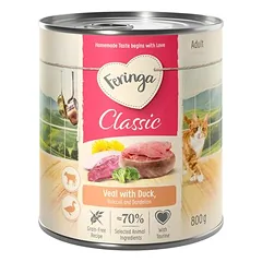 Feringa Classic Meat Menü drėgnas maistas katėms, ekonominė pakuotė 24 x 800 g, Forelle & Huhn — 5 nuotrauka