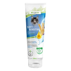 BOGACARE SHAMPOO SOFT & SENSITIVE CAT švelnus šampūnas kačiukams ir suaugusioms katėms, 250 ml