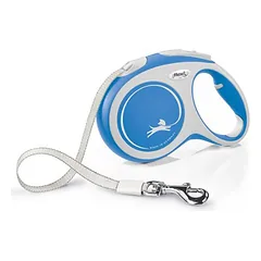 Flexi Comfort juostelinis pavadis, L, iki 60kg 5m juostelinis, juodos spalvos — 2 nuotrauka