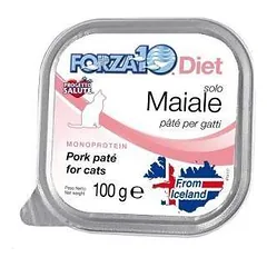 Forza 10 Intestinal Solo Diet Pork drėgnas maistas alergiškoms katėms, 100 g nuotrauka