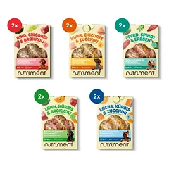 Nutriment Frischemenü Probierpaket – Hundefutter Vielfalt zum Testen, 26 x 400 g — 4 nuotrauka