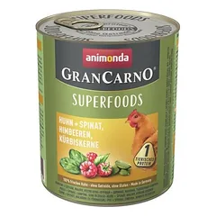 Animonda GranCarno Dog konservai Adult Superfood 6 x 800 g drėgnas maistas šunims
