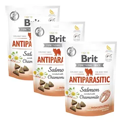 BRIT Care Dog Funkcinis užkandis antiparazitinis 3x150 g antiparazitiniai lašišos skanėstai