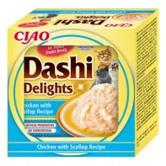 Ciao Dashi Delights plėšyta vištiena su šukutėmis sultinyje katėms, 70 g — 2 nuotrauka