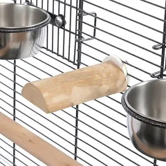 TIAKI Vogelsitzstange aus Java-Holz, flach, TIAKI Vogelsitzstange aus Java-Holz, flach Größe S: Ø 4-5 x L 10 cm — 5 nuotrauka
