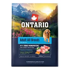 Ontario Dog Adult Monoprotein Turkey with Sweet Potatoes 2,25 kg