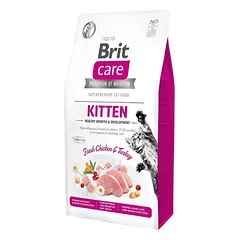 Brit Care Cat Kitten Healthy Growth begrūdis sausas maistas kačiukams iki 1 metų