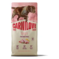 Carnilove True Fresh Turkey sausas maistas šunims, 12 kg parduotuvėje mumbo.lt