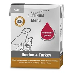 PLATINUM MENU Iberico + Turkey paštetas šunims su kiauliena ir kalakutiena 375g