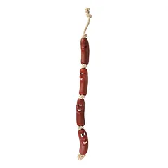 Trixie Snack Toy Sausage Chain Of 4 With Sound vinilo žaislas šunims su garsu, 75 cm