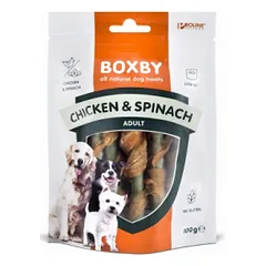 Boxby vištienos lazdelės su špinatais 100g