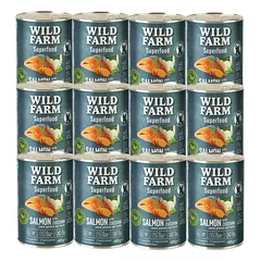 Wild Farm Superfood Salmon lašiša 12x400 g pašaro šunims be grūdų