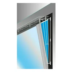 TRIXIE apsauginė grotelė atverčiamam langui – šoninė plokštė, 62x16-8 cm — 2 nuotrauka