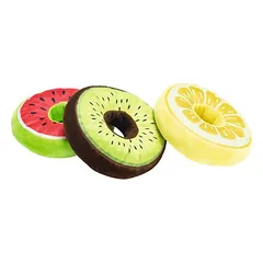 Beeztees Hundespielzeug Fruity Donuts aus Plüsch