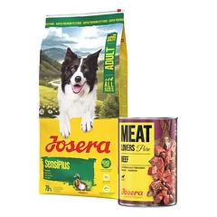 JOSERA SensiPlus 12,5kg skirta šunims su jautria virškinimo sistema + 800 g skardinė NEMOKAMAI