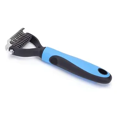 Nobleza pet comb, blue, 17x7 — 4 nuotrauka