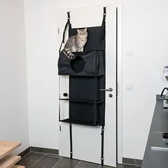 zooplus Basics draskyklė katėms Door, juoda — 2 nuotrauka