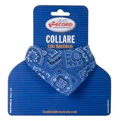 Record antkaklis su bandana, nailoninis, mėlynas 1,9 x 35-50 cm — 2 nuotrauka