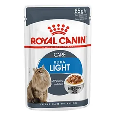 Royal Canin Ultra Light Gravy 85g konservai katėms, linkusioms tukti