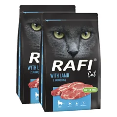 DOLINA NOTECI Rafi Cat sausas kačių maistas su ėriena 2x7 kg