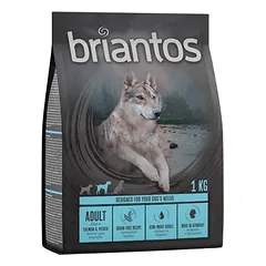 Briantos Adult su lašiša ir bulvėmis – begrūdė receptūra, sausas maistas šunims, < 1,4 kg — 2 nuotrauka