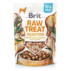 BRIT Raw Treat Freeze Dried Digestion 40 g liofilizuotas vištienos skanėstas su probiotikais šunims