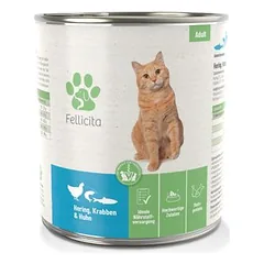 Fellicita su silke, krabais ir višta, drėgnas maistas katėms, > 500 g — 2 nuotrauka