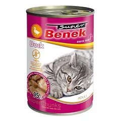 Super Benek begrūdis Chunks, drėgnas maistas katėms 10 x 415 g — 5 nuotrauka