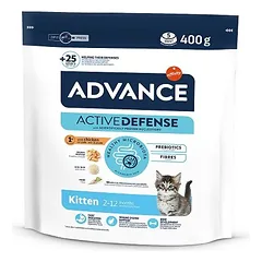 Advance Kitten Chicken & Rice sausas maistas kačiukams, nėščiosioms ir laktuojančioms katėms, 0.4 kg