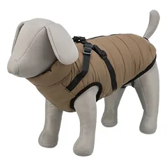 TRIXIE Pirou žieminė striukė su petnešom, S: 36 cm, smėlio, 1 vnt. — 3 nuotrauka