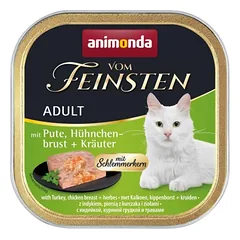Animonda vom Feinsten konservai katėms su kalakutiena, vištienos krūtinėle ir žolelėmis, 100g nuotrauka